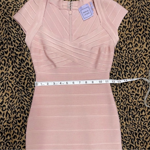 Super Sexy Pink Herve Leger Dress - Picture 8 of 8
